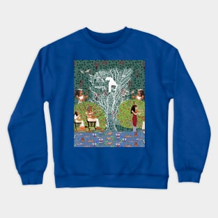 Ancient Egyptian Paradise "Tree Goddess" Mask Crewneck Sweatshirt